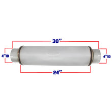 Colt Exhaust | Stainless Steel Universal Performance Diesel Muffler Exhuast Pipe (4"ID/OD x 30"Long) | Automotive Replacement Part