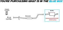 1999-2001 Mazda Protege 1.6L 1.8L Exhaust Rear Exhaust Muffler Pipe