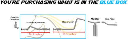 2016 Chevrolet Cruze Limited & 2011-2015 Chevrolet Cruze 1.4L EPA Approved Rear Catalytic Exhaust Resonator Pipe