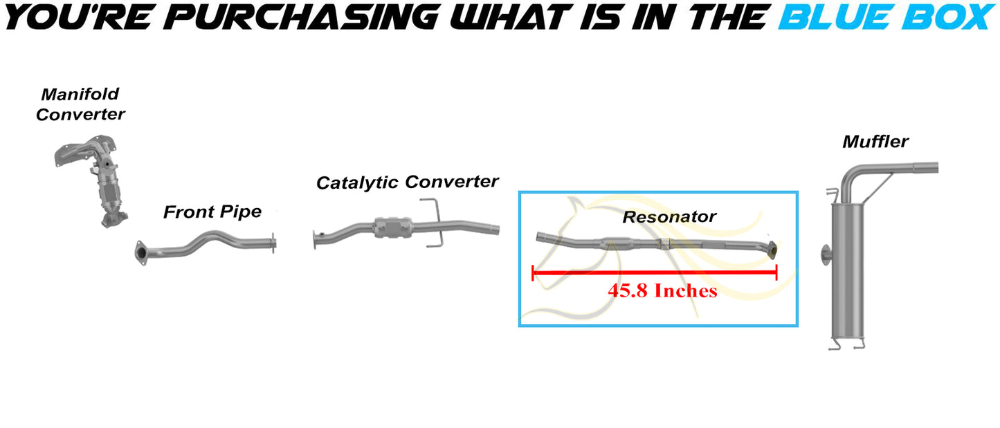 2004-2005 Toyota Rav4 2.4L Exhaust Resonator Flex Pipe