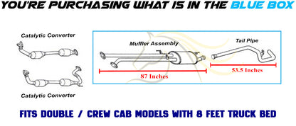 2007-2016 Toyota Tundra 4.6L 5.7L Exhaust Muffler and Tail Pipe