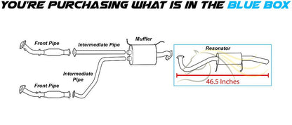 2001-2003 Infiniti QX4 3.5L and 2001-2004 Nissan Pathfinder 3.5L Exhaust Muffler