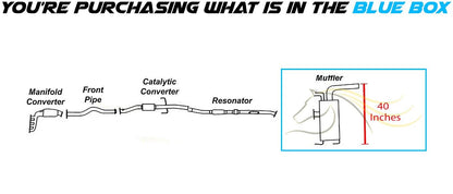 2001-2003 Toyota RAV4 2.0L and 2004-2005 RAV4 2.4L Exhaust Muffler
