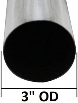 Colt Exhaust | Stainless Steel Universal Straight Exhaust Pipe (5 FT) Long | 3" OD | 1.75" OD | 2" OD | 2.25" OD | 2.5" OD | 5" OD | Automotive Replacement Part