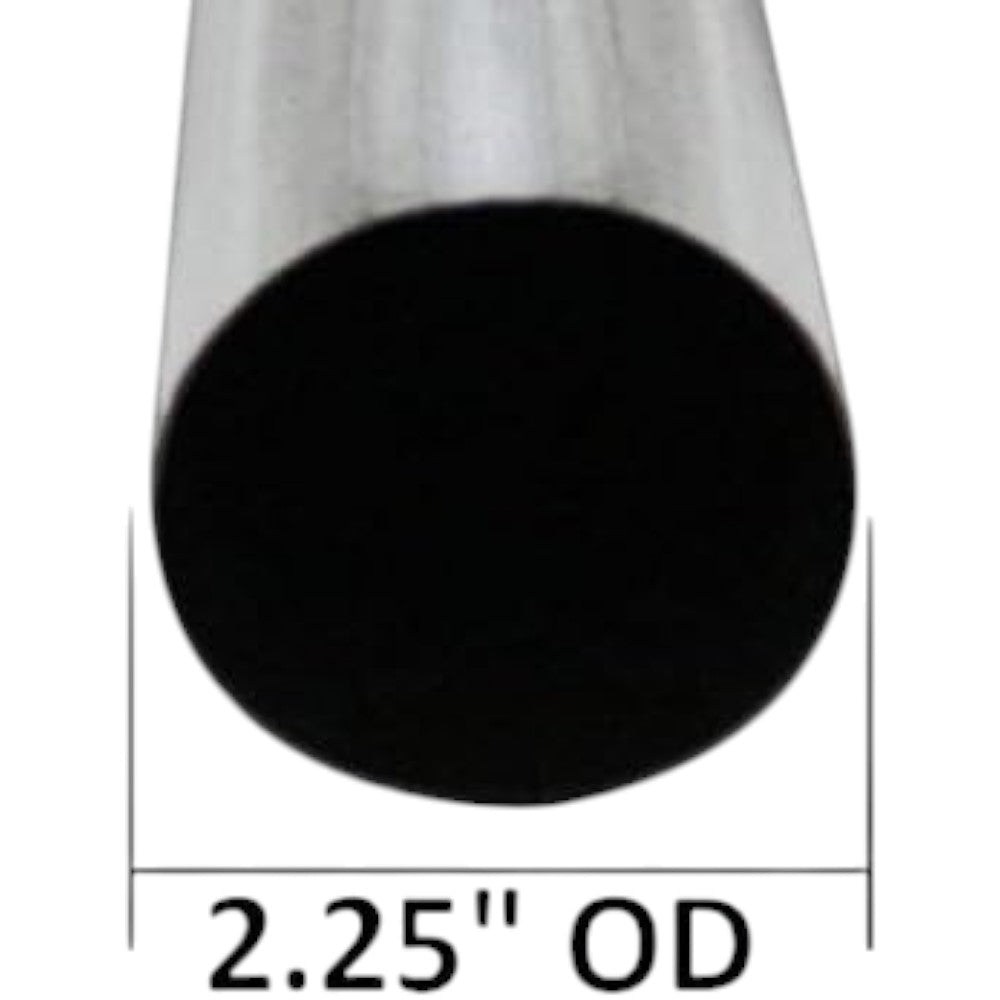 Colt Exhaust | Stainless Steel Universal Straight Exhaust Pipe (5 FT) Long | 3" OD | 1.75" OD | 2" OD | 2.25" OD | 2.5" OD | 5" OD | Automotive Replacement Part