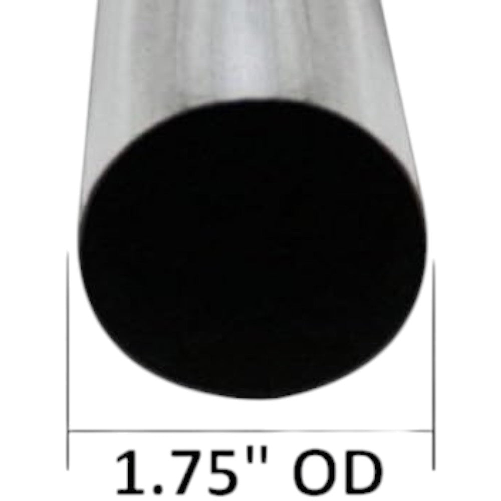 Colt Exhaust | Stainless Steel Universal Straight Exhaust Pipe (5 FT) Long | 3" OD | 1.75" OD | 2" OD | 2.25" OD | 2.5" OD | 5" OD | Automotive Replacement Part