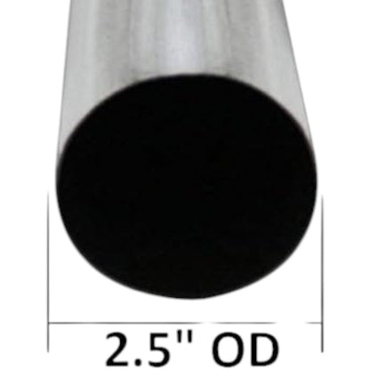 Colt Exhaust | Stainless Steel Universal Straight Exhaust Pipe (5 FT) Long | 3" OD | 1.75" OD | 2" OD | 2.25" OD | 2.5" OD | 5" OD | Automotive Replacement Part