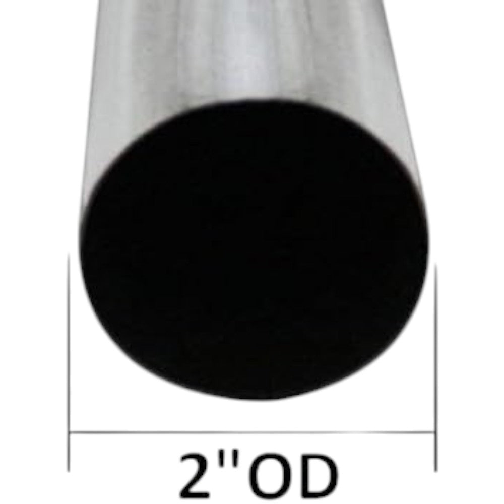 Colt Exhaust | Stainless Steel Universal Straight Exhaust Pipe (5 FT) Long | 3" OD | 1.75" OD | 2" OD | 2.25" OD | 2.5" OD | 5" OD | Automotive Replacement Part