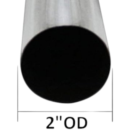 Colt Exhaust | Stainless Steel Universal Straight Exhaust Pipe (5 FT) Long | 3" OD | 1.75" OD | 2" OD | 2.25" OD | 2.5" OD | 5" OD | Automotive Replacement Part