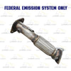 Stainless steel exhaust adapter connector 4" id inlet | 4"id outlet | 12" long