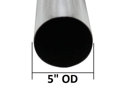 Colt Exhaust | Stainless Steel Universal Straight Exhaust Pipe (5 FT) Long | 3" OD | 1.75" OD | 2" OD | 2.25" OD | 2.5" OD | 5" OD | Automotive Replacement Part