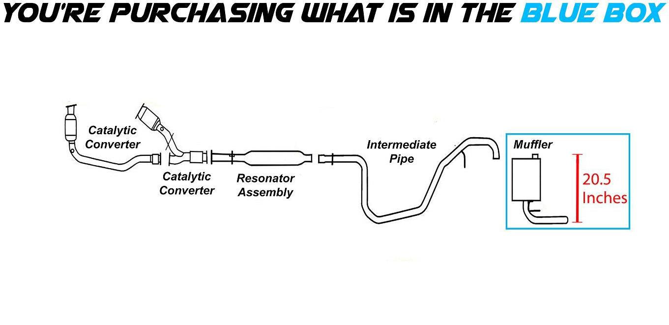 2004-2007 Chevrolet Malibu 3.5L Exhaust Muffler