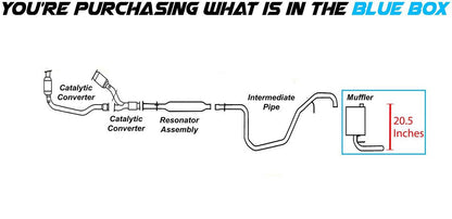 2004-2007 Chevrolet Malibu 3.5L Exhaust Muffler