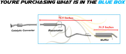 2003-2004 Saturn Ion 2.2L Resonator and Muffler Exhaust System Kit