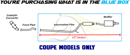 2006-2011 Honda Civic 1.8L Exhaust Resonator Pipe and Muffler