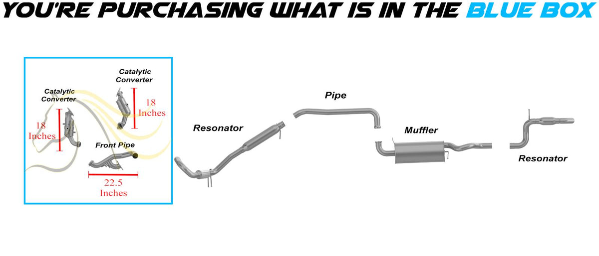 Catalytic Converters and Front Pipe for 2011-2014 Dodge Avenger 3.6L | 2011-2020 Grand Caravan | 2011-2019 Journey 3.6L