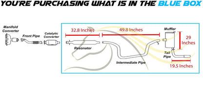 2008-2012 Chevrolet Malibu 2.4L | 2008-2010 Chevrolet Malibu 3.5L | 2008-2009 Saturn Aura 2.4L Exhaust Resonator Intermediate Pipe