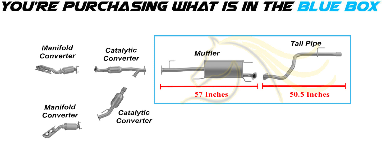 2010-2023 Toyota 4Runner 4.0L Muffler and Tail Pipe Exhaust