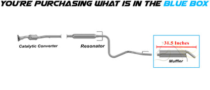 Northeastern Exhaust | Stainless Steel Exhaust Muffler Compatible for Saturn Ion 2003-2007 2.2L | Free Clamp Included | Automotive Replacement Part