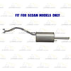 2012-2018 Nissan Versa 1.6L Muffler and Resonator | Cat Back Exhaust System Kit - For Sedan