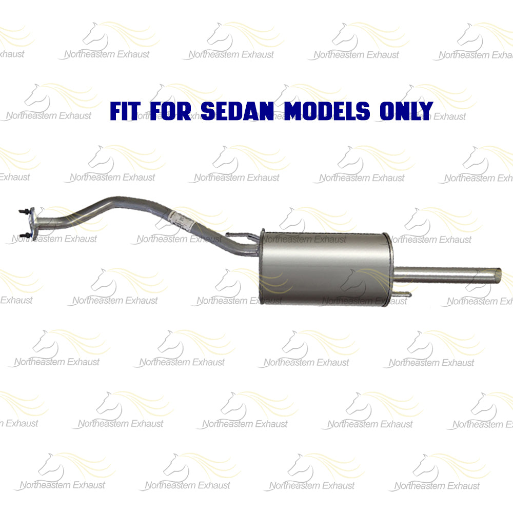2012-2018 Nissan Versa 1.6L Muffler and Resonator | Cat Back Exhaust System Kit - For Sedan