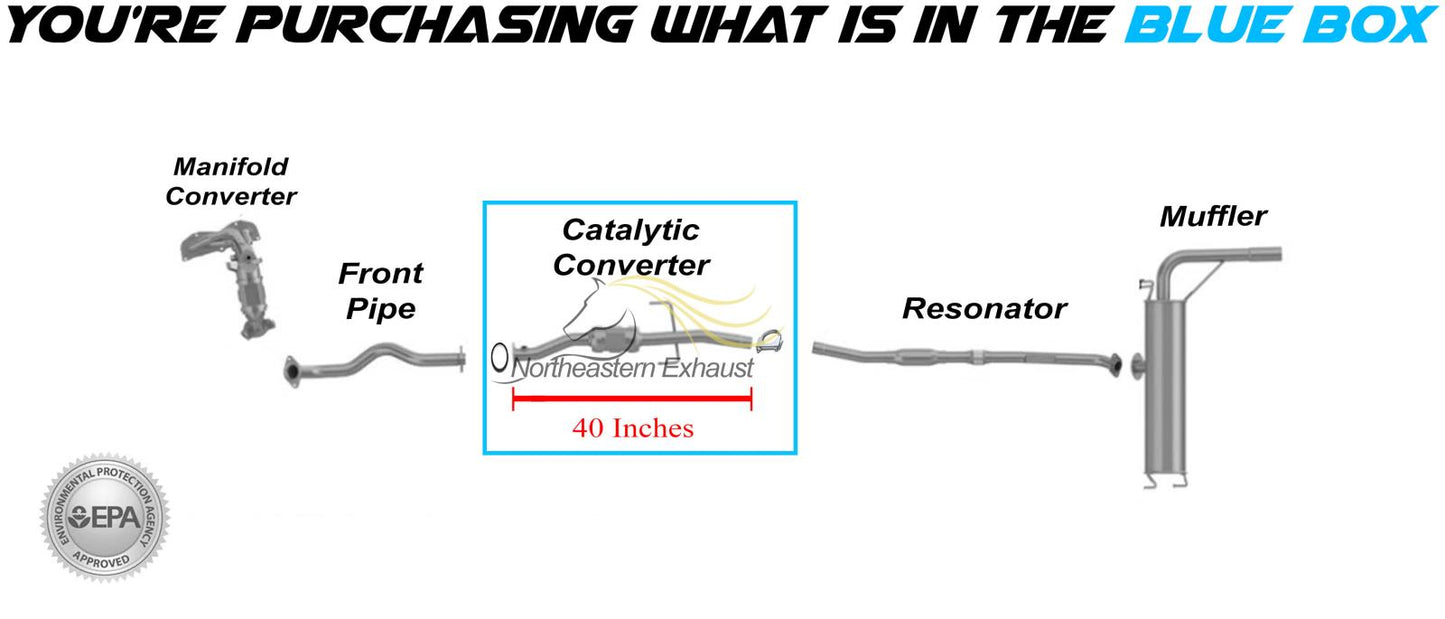2004-2005 Toyota RAV4 2.4L Rear Catalytic Converter - EPA Approved