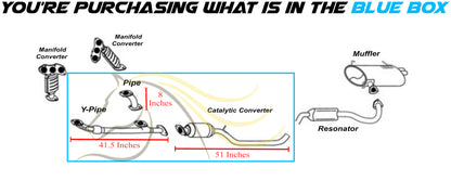 2016-2019 Mitsubishi Outlander 3.0L EPA Catalytic, Front & Y Pipes