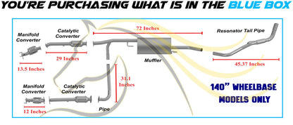 2009-2012 Suzuki Equator 4.0L EPA Approved Exhaust Pair of Manifold & Catalytic Complete System Kit
