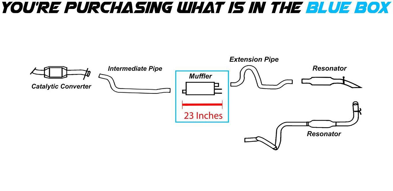 1999-2002 Volkswagen Cabrio 2.0L Exhaust Muffler