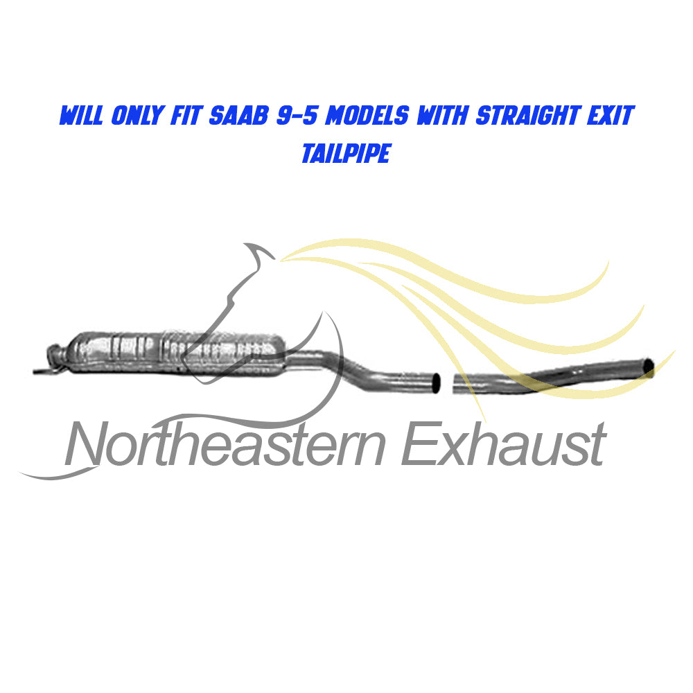 1999-2009 Saab 9-5 2.3L Resonator Pipe Muffler Tailpipe Exhaust System