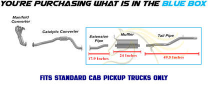 Exhaust Pipe, Muffler and Tail Pipe for 2007 Chevy Colorado 2.9/3.7L