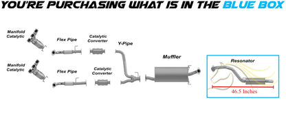 2007-2009 Kia Sorento 3.3L 3.8L Exhaust Resonator Pipe - Rear