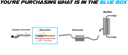 2017-2019 1.5L, 2013-2019 1.6L, 2013-2019 2.0L 2.5L Ford Escape Exhaust Front Resonator Pipe