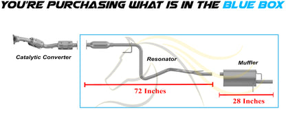 2006-2010 Chevrolet HHR 2.2L Resonator and Muffler Exhaust System Kit