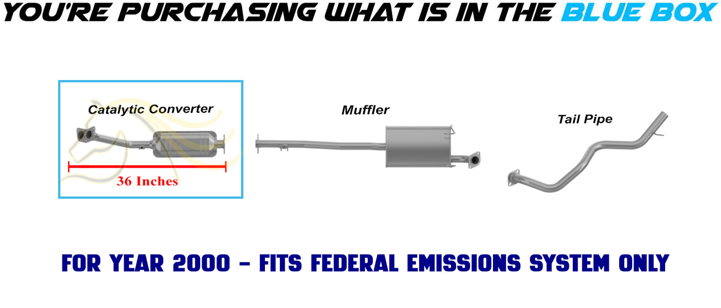 1996-2000 Toyota 4Runner 2.7L Catalytic Converter | Federal Emissions System