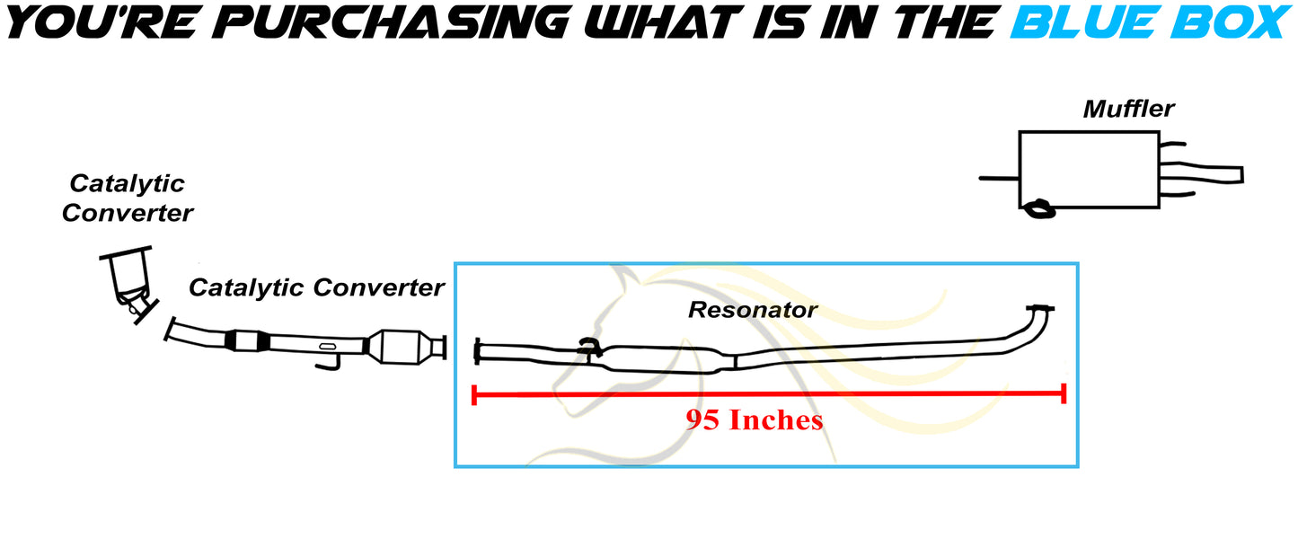 1994-1996 Toyota Camry 2.2L Exhaust Resonator Pipe