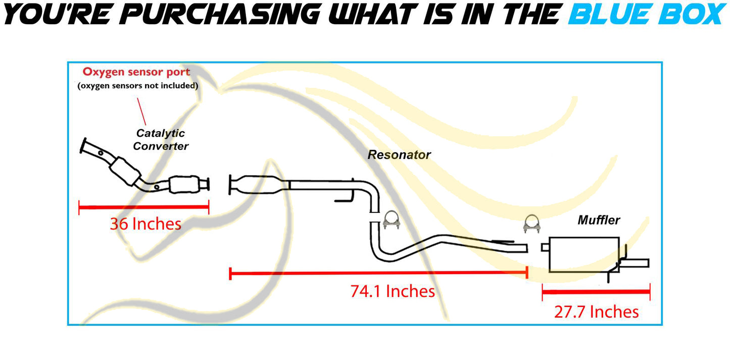 2006-2011 Chevrolet HHR 2.4L EPA-Approved Complete Exhaust System