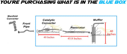 2004-2005 Toyota RAV4 2.4L Catalytic, Resonator and Muffler Exhaust System