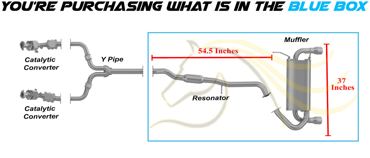 2003-2006 Nissan 350Z 3.5L Exhaust Resonator Pipe and Muffler