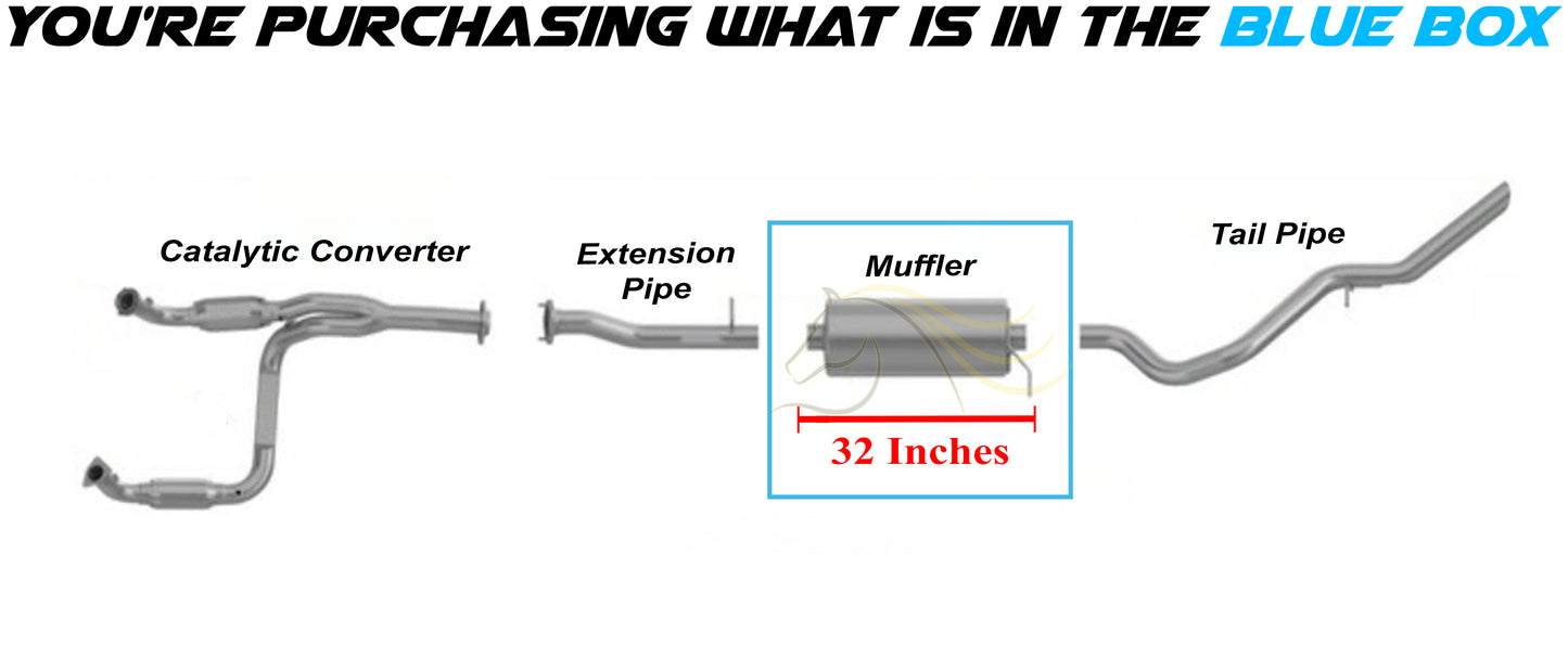 2007-2010 Silverado 2500HD 6.0L | 2007 Silverado 2500HD Classic 6.0L, 8.1L | 2007-2010 Silverado 8.1L Exhaust Muffler