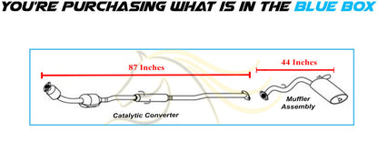 2009-2013 Toyota Matrix 1.8L Stainless Steel Catalytic and Muffler Assembly Kit - EPA Approved