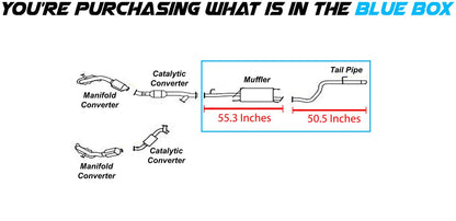2010-2017 Toyota 4Runner 4.0L Muffler and Tail Pipe Exhaust