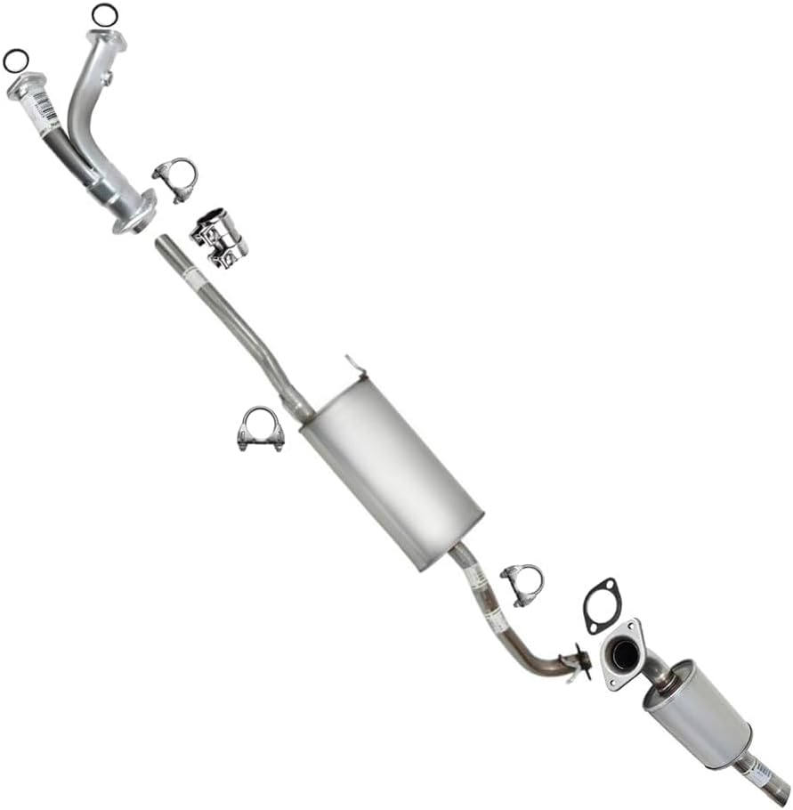 Exhaust System Kit for 2004-2009 Toyota Highlander and Lexus RX330 RX350 3.3L 3.5L