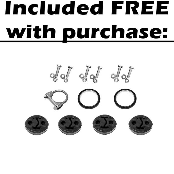 1992-1996 Toyota Camry 2.2L Resonator and Muffler Exhaust Kit