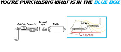 Exhaust Tail Pipe 1993-1998 GMC Pickup (C1500, C2500, C3500) 4.3L, 5.0L 5.7L and 6.5L