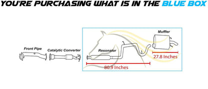 1997-2002 Buick Century 3.1L Resonator Pipe and Muffler Exhaust