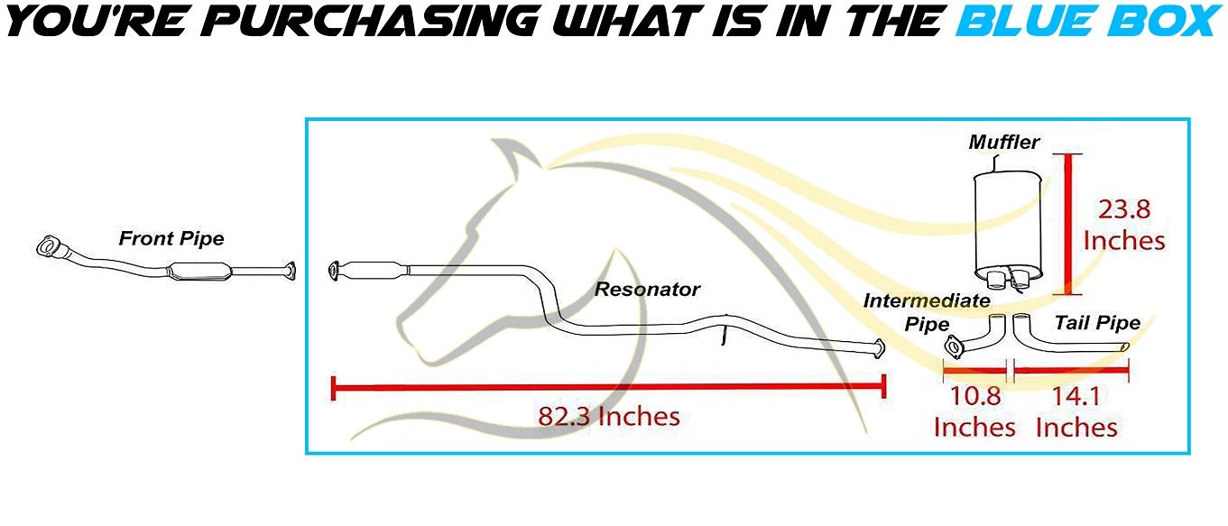 1997-1999 Oldsmobile Cutlass 3.1L Exhaust System Kit
