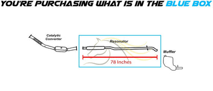 2001-2009 Volvo S60 2.3L 2.4L 2.5L Exhaust Resonator Pipe