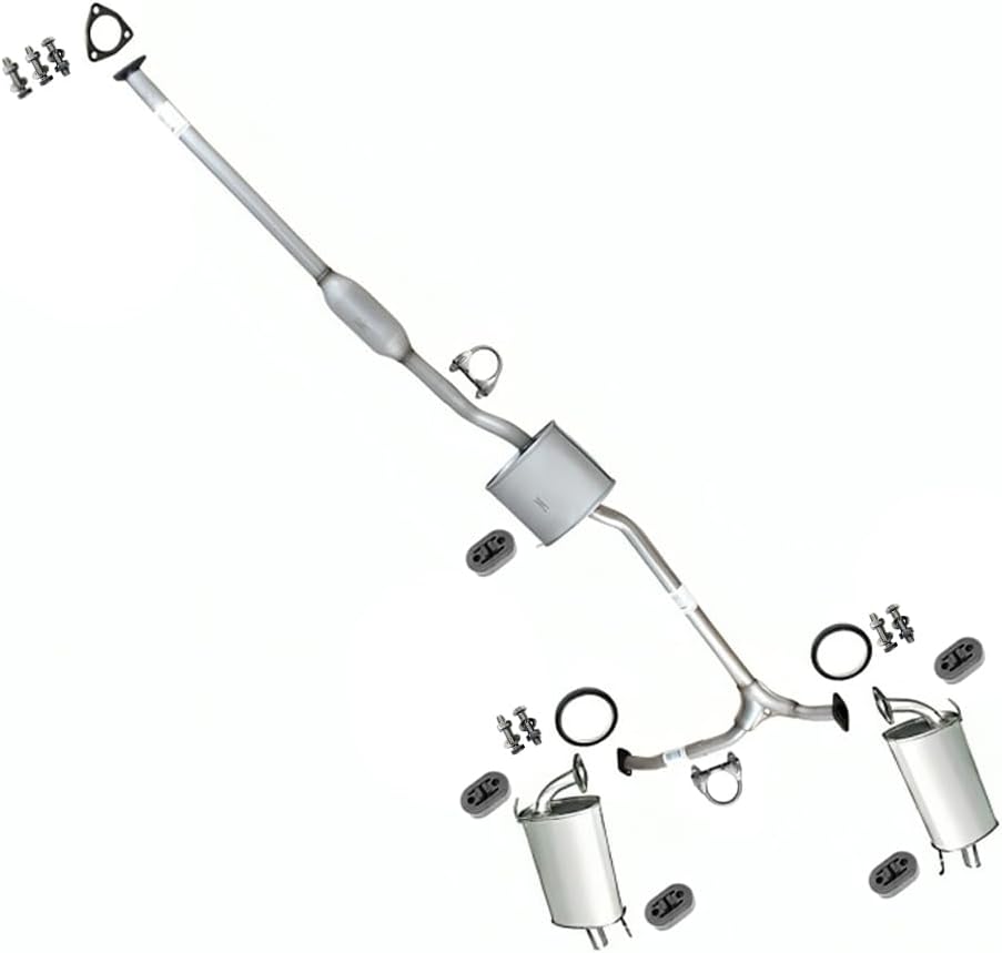 1999-2003 Acura TL/CL 3.2L Exhaust Resonator Pipe and Mufflers
