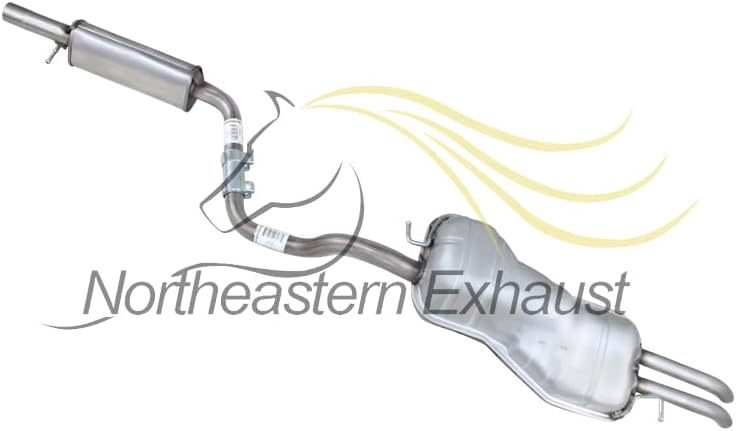 2000-2005 Volkswagen Jetta 1.8L and 1999-2004 Volkswagen Jetta 2.8L - Resonator Pipe and Muffler Exhaust